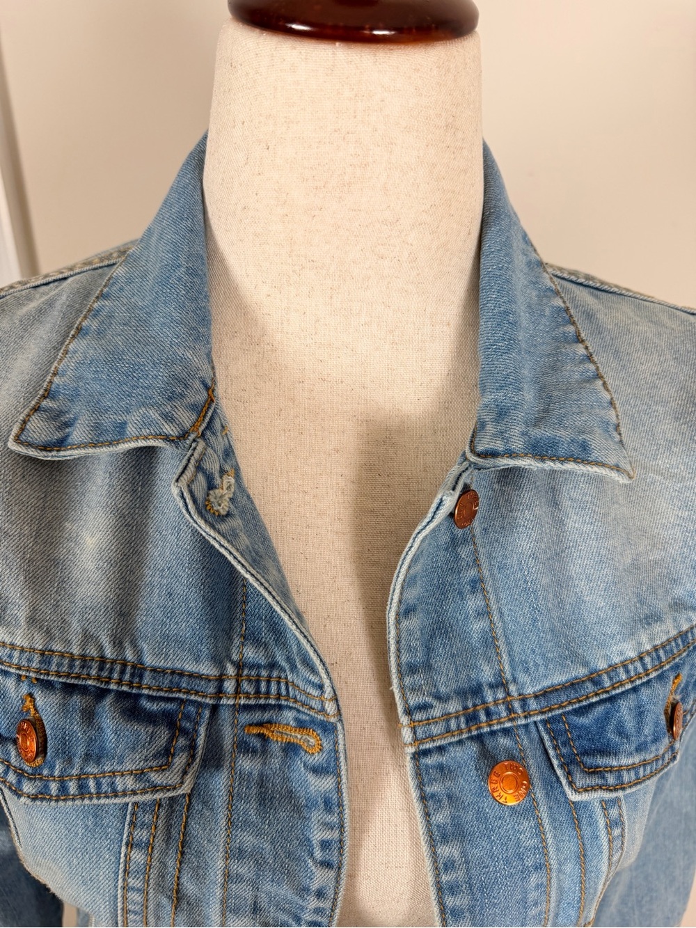 ThreeTwoOne Here Comes The Bride Embroidered Denim Jacket Small - Picture 4 of 10